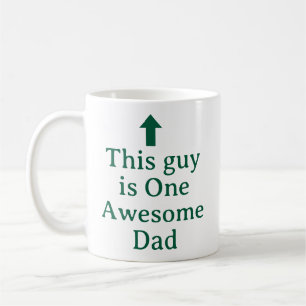 PERSONALIZED NAME & TEXT FUNNY SIMPLE STYLISH DAD COFFEE MUG