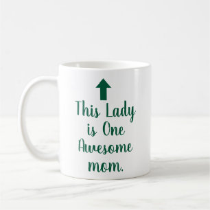 PERSONALIZED NAME & TEXT FUNNY SIMPLE STYLISH MOM COFFEE MUG