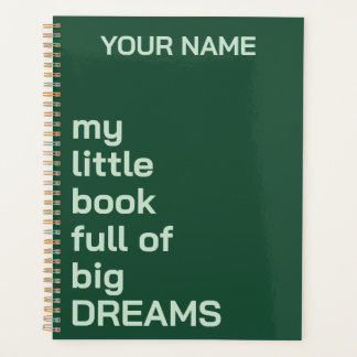 PERSONALIZED NAME TEXT SIMPLE STYLISH DAILY PLANNER