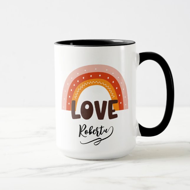 Personalized name Valentine's day  Mug (Right)