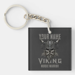 Personalized NAME Viking Warrior Heritage T-Shirt Key Ring