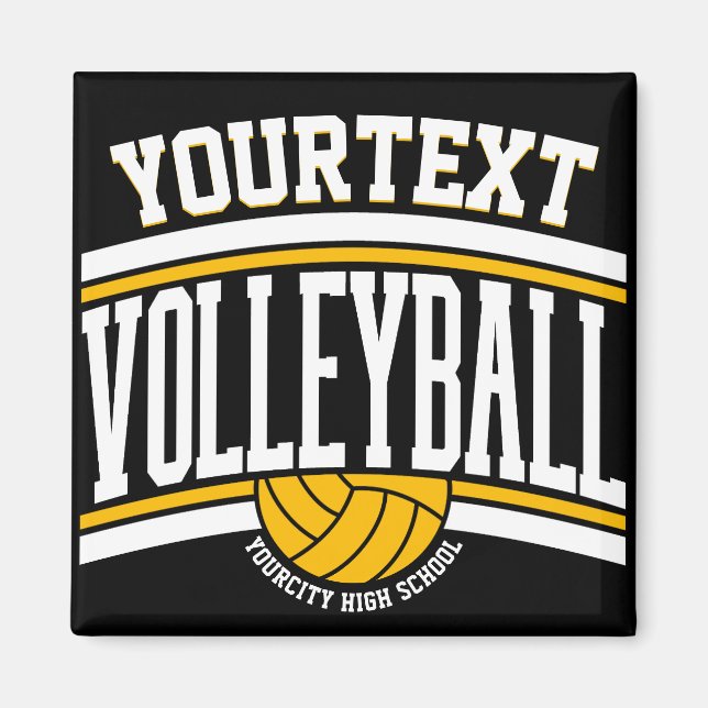 Personalized NAME Volleyball Player School Team  Magnet (Front)