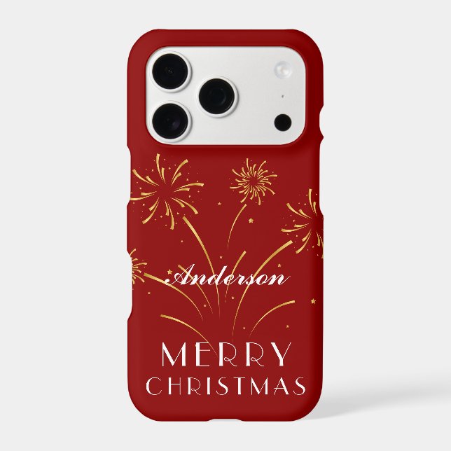 Personalized Name Warm Merry Christmas Decorative (Back)