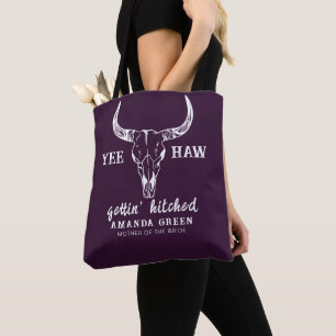 Personalized Nash Bash Purple Bachelorette Party Tote Bag