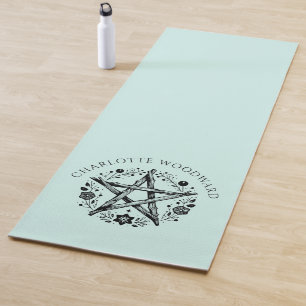 Personalized Nature Floral Yoga Mat