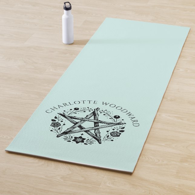 Personalized Nature Floral  Yoga Mat (In Situ)