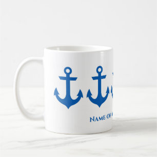 Personalized Nautical Coffee Mug