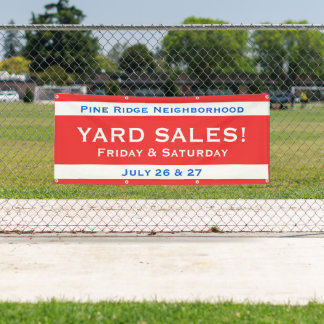 Personalized Neighborhood Sale Banner