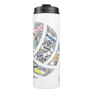 Personalized Netball Team/ Coach thermal mug