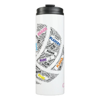 Personalized Netball Team/ Coach thermal mug