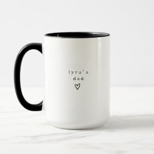 Personalized New Dad  Cute First Time Father Mug