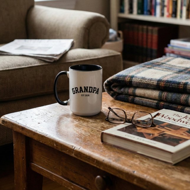 Personalized New Grandpa Est Date Father's Day Mug (Creator Uploaded)