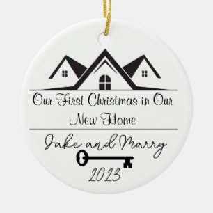 Personalized New Home Christmas Ornament 