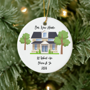 PERSONALIZED NEW HOME PHOTO ORNAMENT