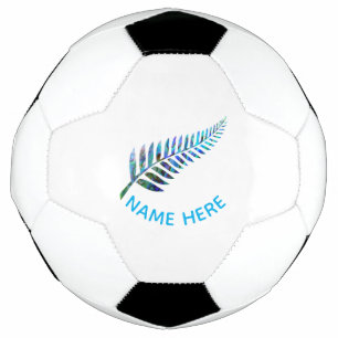 PERSONALIZED NEW ZEALAND FERN PAUA FOOTBALL