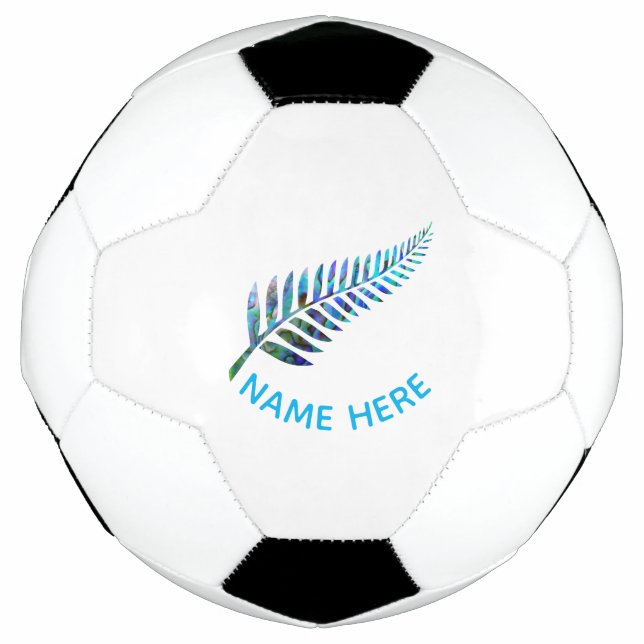 PERSONALIZED NEW ZEALAND FERN PAUA FOOTBALL (Front)