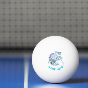 PERSONALIZED NEW ZEALAND KIWI PAUA PING PONG BALL