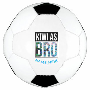 PERSONALIZED NEW ZEALAND KIWI PAUA SOCCER BALL