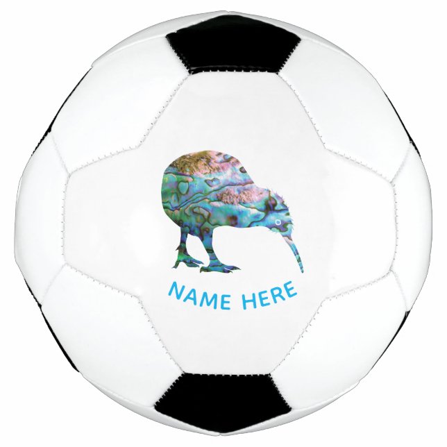 PERSONALIZED NEW ZEALAND KIWI PAUA SOCCER BALL (Front)