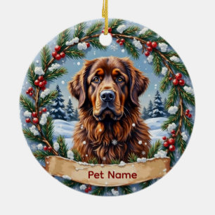 Personalized Newfoundland Christmas Ceramic Tree Decoration