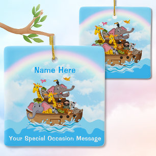 Personalized, Noah's Ark Ornament for Any Occasion