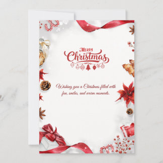 Personalized Non-Folded Christmas Card