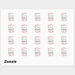Personalized North Pole Express Delivery Sticker 