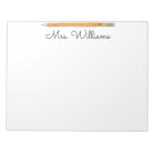 Personalized Note From Teacher Pencil Note Pad