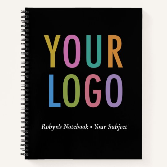 Personalized Notebook for Business Custom Logo Zazzle.co.uk