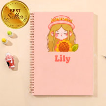 Personalized Notebook for girls