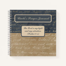 Personalized Notebook - Vintage Script Design