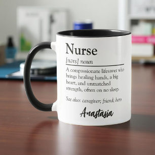 Personalized Nurse Definition Appreciation Mug