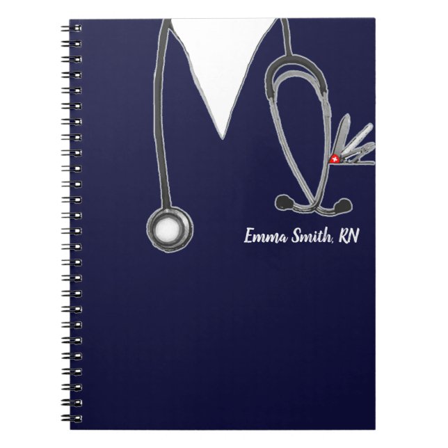 Personalized Nurse Gift Ideas Notebook (Front)