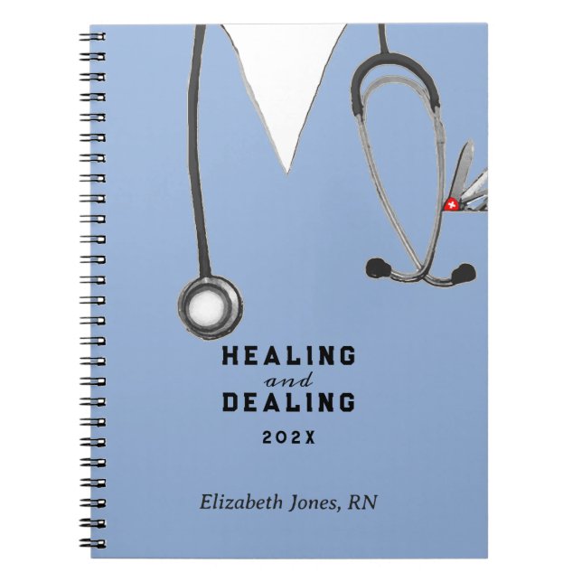 Personalized Nurse Gift Ideas Notebook (Front)