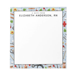 personalized nurse gift notepad