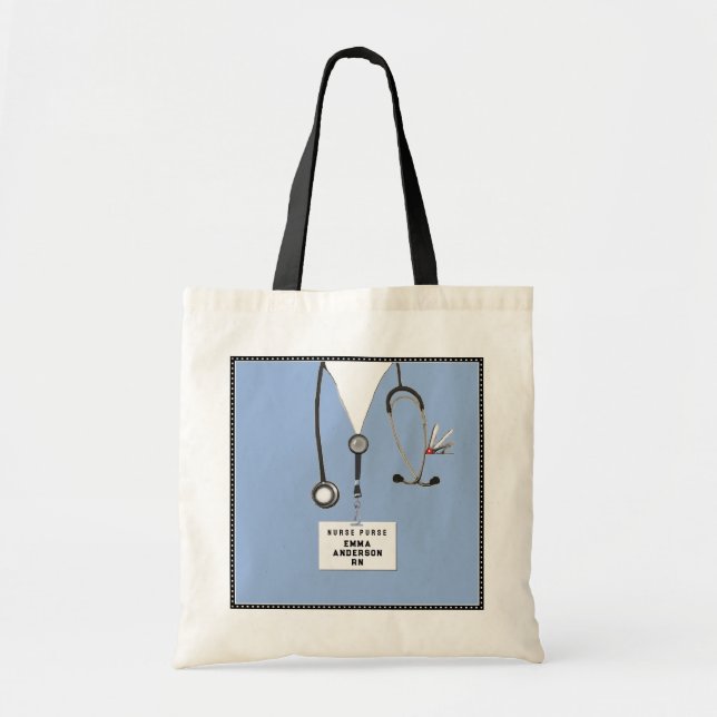 Personalized Nurse Gift Tote Bag (Front)