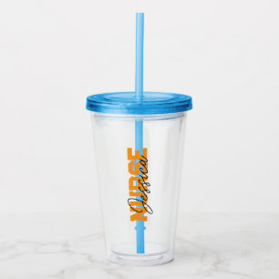 Personalized Nurse Glass Tumbler as Custom Graduat