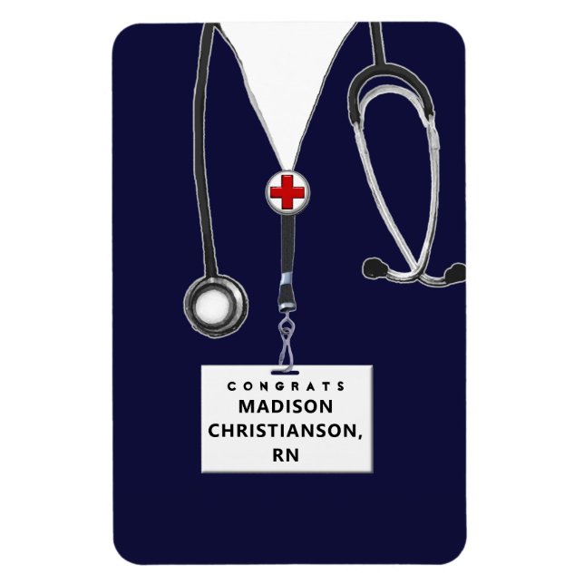 Personalized Nurse Graduation Gift Magnet (Vertical)