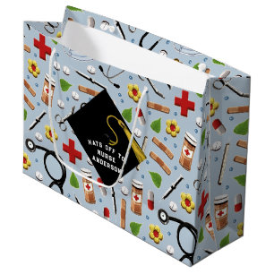 Personalized Nurse Graduation Large Gift Bag