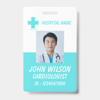 Personalized Nurse ID Badge for Hospital Employees