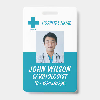 Personalized Nurse ID Badge for Hospital Employees