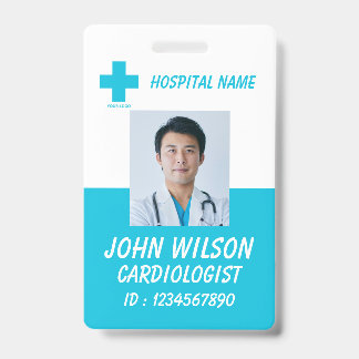 Personalized Nurse ID Badge for Hospital Employees