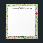 Personalized Nurse Notepad<br><div class="desc">Medical-themed healthcare notepad design for your favorite nurse or doctor. Edit text to add her or his name.</div>