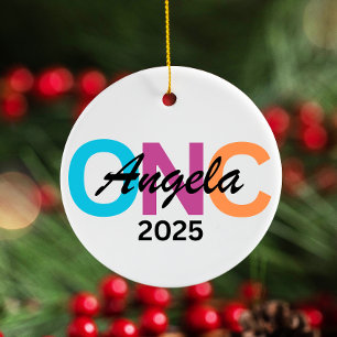 Personalized Nurse Ornament 2025, Custom ONC gift