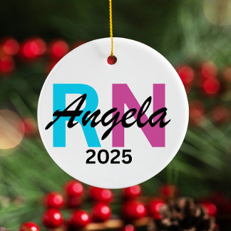 Personalized Nurse Ornament 2025, Custom RN