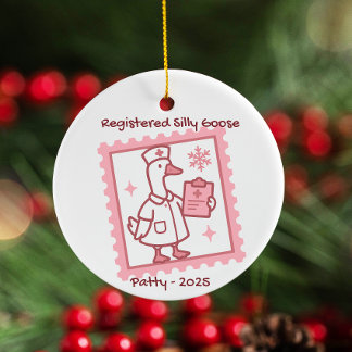 Personalized Nurse Ornament 2025, Silly Nurse