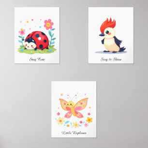 Personalized Nursery Room Decor - Woodland Animals