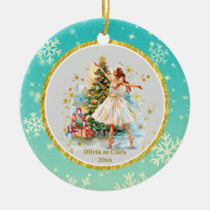 Personalized Nutcracker Ballet Christmas - Gift Ceramic Tree Decoration