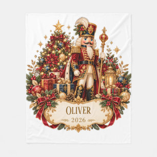 Personalized Nutcracker Christmas Blanket with Nam