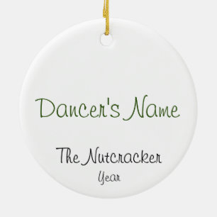 Personalized Nutcracker Clara Keepsake  Ceramic Or Tree Decoration